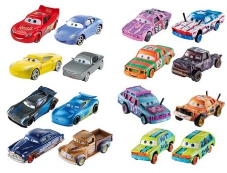 CARS 3 Die Cast mudelauto 2-pakk, asst, DXV99 