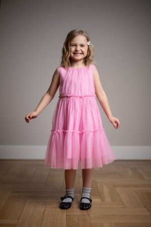 COCCODRILLO varrukateta kleit, roosa, WC6128304EJG-007-134, 134 suurus 