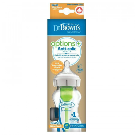 DR.BROWNS laia kaelaga lutipudel Options+ 270ml WB91700-P4 WB91700-P4