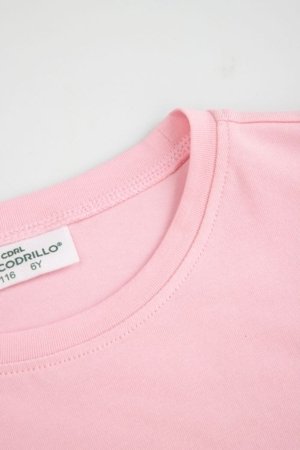 COCCODRILLO lühikeste varrukatega t-särk, roosad, WC6143203GGK-033-104, 104 suurus 
