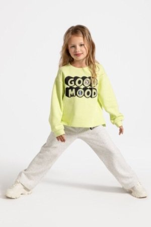 COCCODRILLO sweatshirt CARTOONS GIRL KIDS, roheline, ZC4132101CGK-011-122, 122 cm 