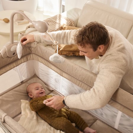 KINDERKRAFT reisivoodi-maneež LEODY UP, Beige, KCLEODUPBEG0000 