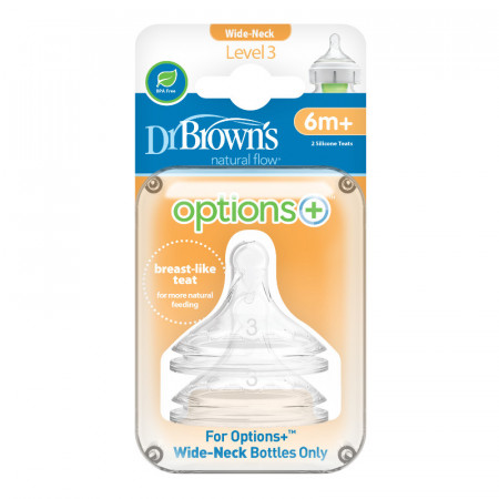 DR.BROWNS III tase silikoon lutt 6-9k 2 tk WN3201-INTL WN3201-INTL