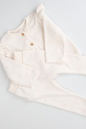 COCCODRILLO komplekt HAPPY PUPPY GIRL NEWBORN, kreemjas, cm 