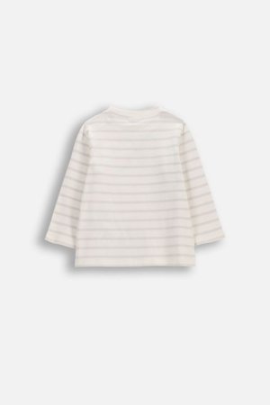 COCCODRILLO pikkade varrukatega t-särk, kreemi värv, 