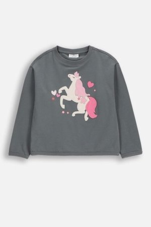 COCCODRILLO pikkade varrukatega särk NOSTALGIC MEADOW GIRL KIDS, roheline, WC5143102NGK-027-122, 122 cm 
