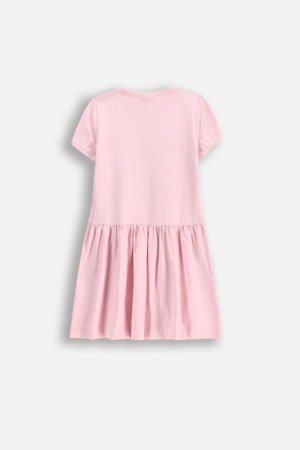 COCCODRILLO lühikeste varrukatega kleit HAPPY RETRO GIRL KIDS, roosa, WC5129201HGK-007-122, 122 cm 
