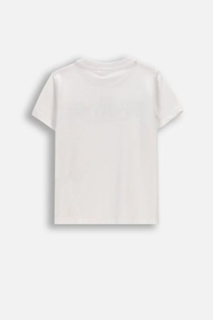 COCCODRILLO lühikeste varrukatega t-särk, valged, WC6143204MBK-001-116, 116 cm 