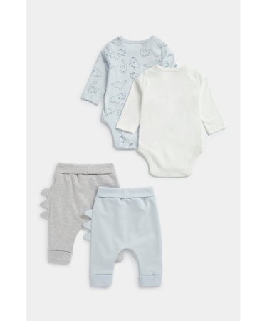 MOTHERCARE pikkade varrukatega bodi 2 tk., püksid 2 tk., FB396 644391