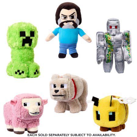 MINECRAFT 8 pehmed mänguasjad, HBN39 