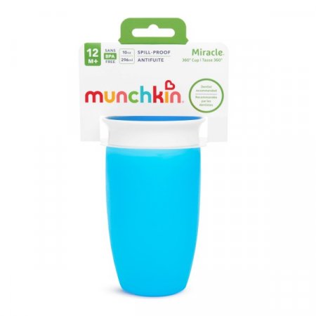 MUNCHKIN Sippy tass, sinine, Miracle 360, 12m+, 296ml, 01102802 1102802