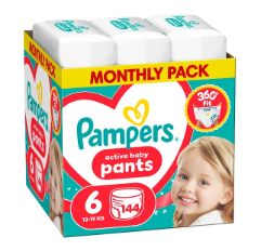 PAMPERS püksmähkmed Pants Monthly, 6 suurus, 14-19kg, 214 vnt., 80894756 