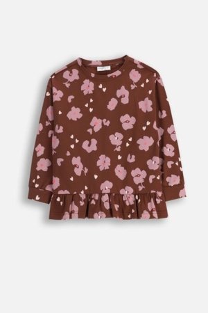 COCCODRILLO t-särgid CRAFT PUNK GIRL KIDS, pruun, ZC5143103CGK-018-122, 122 cm 