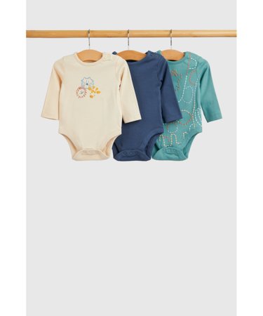 MOTHERCARE pikkade varrukatega beež särk 3 tk., IF477 