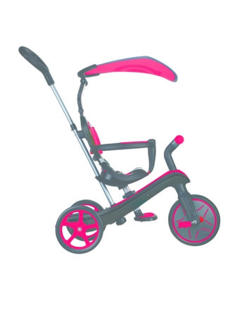 GLOBBER kolmerattaline jalgratas Explorer Trike Foldable 4 In 1, punane, 732-102 