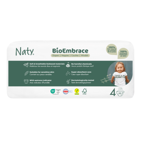 NATY mähkmed BioEmbrace, Suurus 4, 7-18 kg., 44 tk., 8000260 