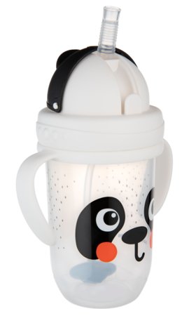 CANPOL BABIES lekkekindel joogipudel kõrrega BABIESBOO PANDA, 270 ml, 56/617_whi 