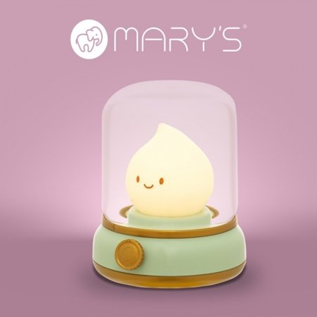 MARY'S LED öölamp FLAME, Green, MW61048 