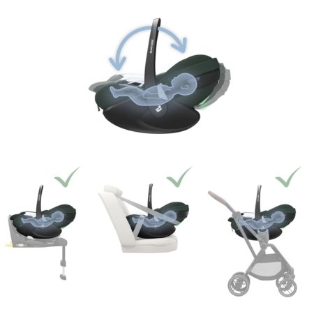 MAXI COSI turvahäll PEBBLE 360 Pro 2, Twillic Green, 8052403110 