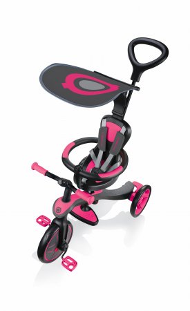 GLOBBER kolmerattaline jalgratas Trike Explorer 4in1, roosa, 632-110 632-110