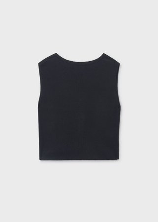 MAYORAL varrukateta pluus, black, 6.020-31, cm 