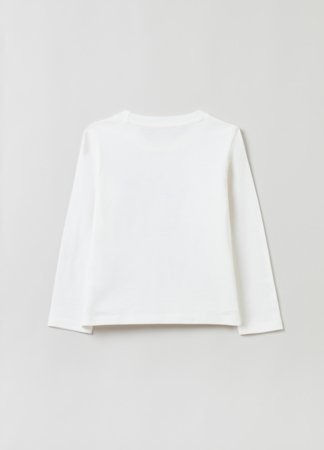 OVS GIRL3-10Y T-SHIRTS L/S 2H 7-8 WHITE 001904559 
