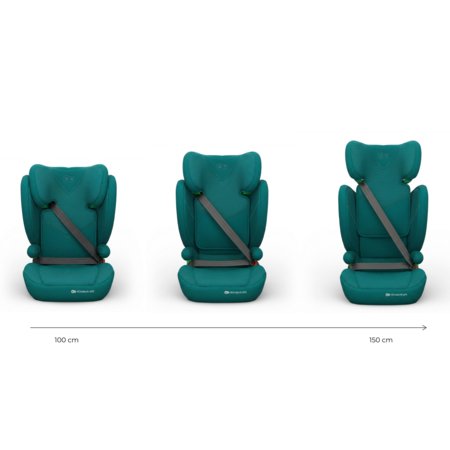 KINDERKRAFT turvatool JUNIOR FIX 2 PLUS, 100-150 cm., Green, KCJUFI20GREPL0N 