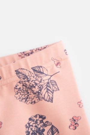 COCCODRILLO leggings FLOWERS GIRL NEWBORN, powder pink, ZC4122101FGN-033-086, 86 cm 