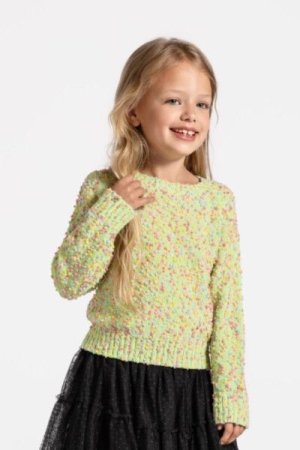 COCCODRILLO sweater CARTOONS GIRL KIDS, roheline, ZC4172101CGK-011-122, 122 cm 