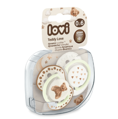 LOVI silikoonist lutt Teddy Love, 0-6m, 2 tk., 22/935 