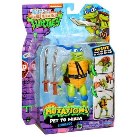 TMNT figuur MUTATIONS PET TO NINJA LEONARDO, 83361 