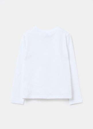 OVS pikkade varrukatega t-särk, valged, 140 cm, 002094450 