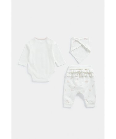 MOTHERCARE pikkade varrukatega bodi, siputuspüksid, rinnatükk, FB324 