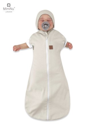 MIMINU magamiskott+beebimüts TEDDY 2in1, 0-3 k., TOG 0,5-1, Beige 