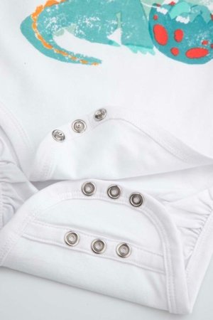 COCCODRILLO pikkade varrukatega beež särk DRAGONS BOY NEWBORN, valge, WC5112101DBN-001-086, 86 cm 