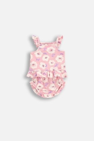COCCODRILLO pikkade varrukatega beež särk HAPPY RETRO GIRL NEWBORN, roosa, WC5117301HGN-033-080, 80 cm 