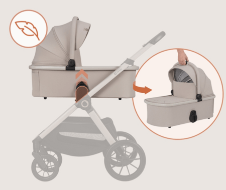 LIONELO universaalne käru LAYLA 2in1, Beige taupe, LO-LAYLA 2IN1 