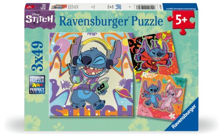 RAVENSBURGER pusle Disney Stitch, 3x49 tk, 1070 