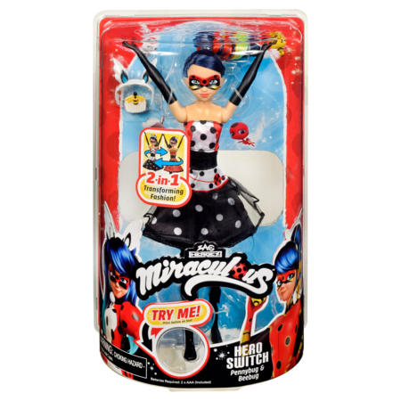 MIRACULOUS nukk Hero Switch Penny Bug & Bee Bug, 50417 