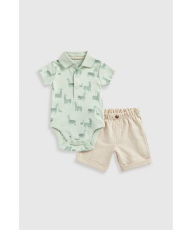 MOTHERCARE bodijs ar īsam piedurknēm, šorti, HD794 86 