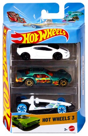 HOT WHEELS 3 autot komplekt, K5904 
