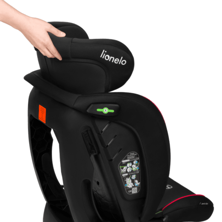 LIONELO turvatool AART I-SIZE, Black carbon red,  40-150 cm., LO-AART I-SIZE 