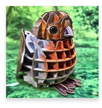 MAKEBUG 3D paberist pusle robin, MB-D-0025 