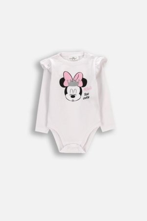 COCCODRILLO pikkade varrukatega bodi, valge, 