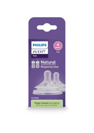 PHILIPS AVENT 8422 pudelilutt Natural, kiire vooga 2tk SCY964/02 SCY964/02
