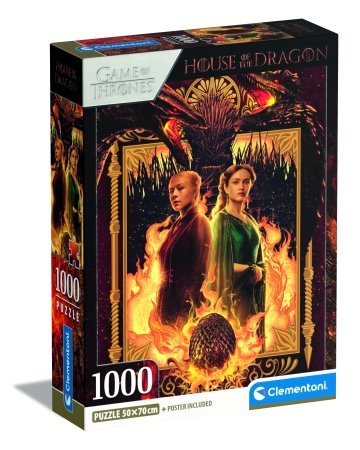CLEMENTONI HOUSE OF THE DRAGON pusle, 1000 tk, 39903 