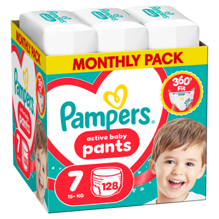 PAMPERS püksmähkmed Pants Monthly, 7 suurus, 15+kg, 214 vnt., 80894755 