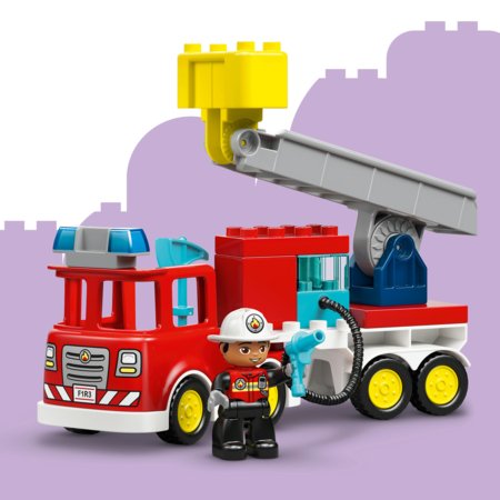10473 LEGO® DUPLO® linn Tuletõrjeauto vooliku ja tuletõrjujaga 