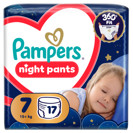 PAMPERS püksmähkmed Night Pants, 7 suurus, 17+kg, 114 vnt., 80895146 