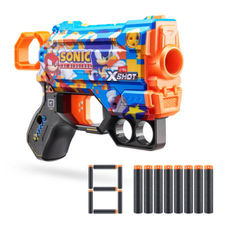 XSHOT mängupüstol Sonic The Hedgehog 8tk, assortii, 36679 